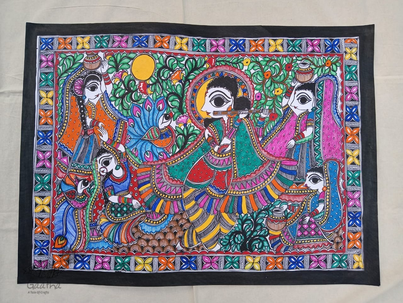 shop Madhubani painting| Krishnasakhi