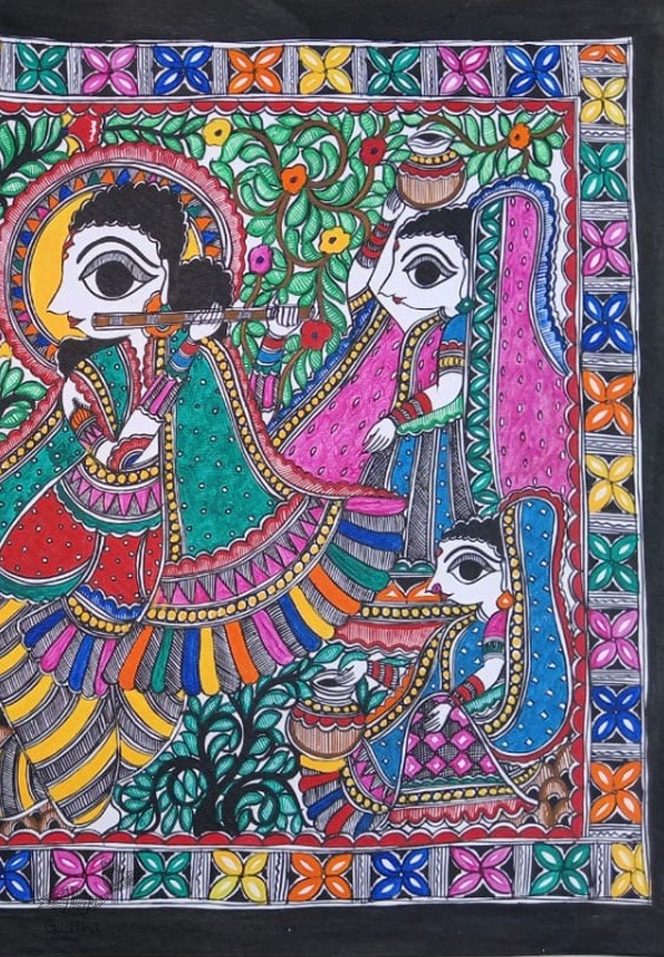 shop Madhubani painting| Krishnasakhi