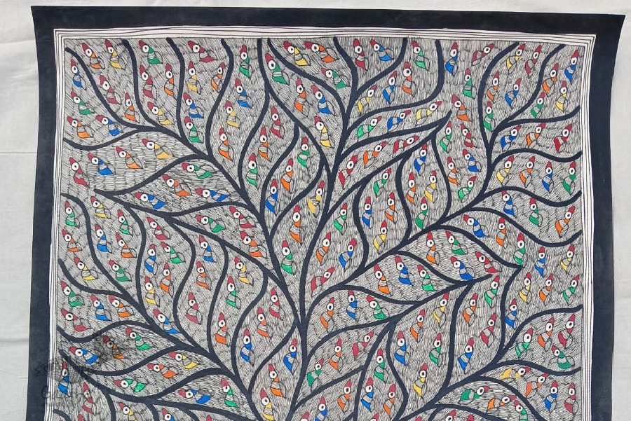 shop Madhubani painting| Tree of Life ( Birds )