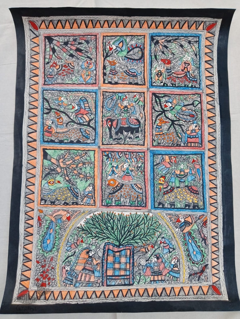 shop Handcrafted Madhubani painting