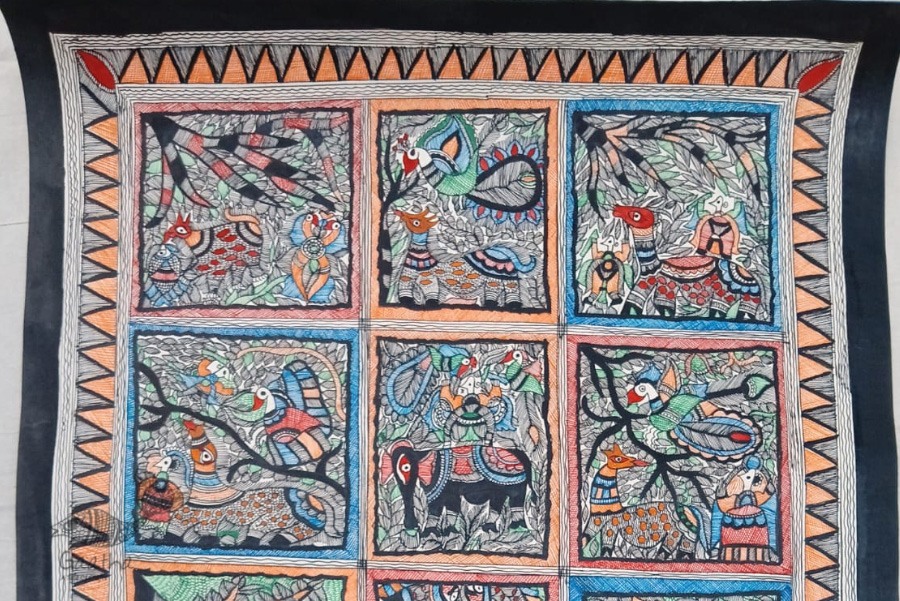 shop Handcrafted Madhubani painting