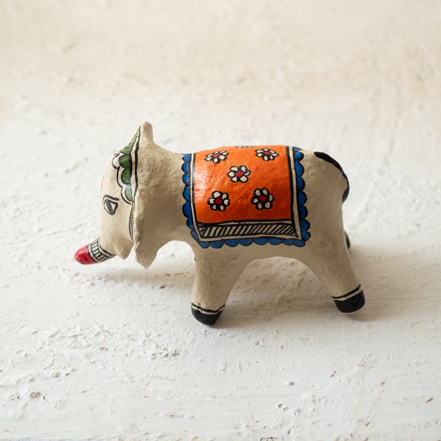 shop Madhubani Hand Painted Paper Mache ~ Elephant 