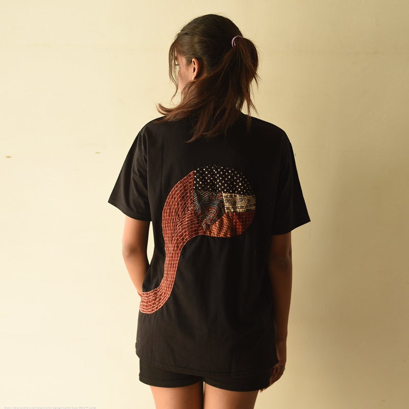 buy Handmade Applique Tshirt - Cat Design