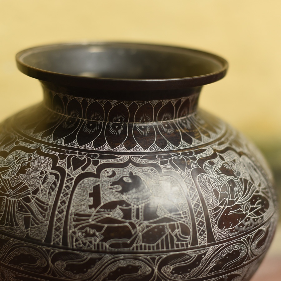 Shop Antique from Khajuraho Brass Lota / Kalash