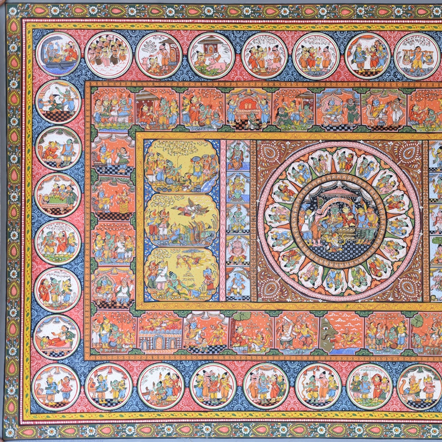 shop Traditional patachitra painting - Sita & Ram Story