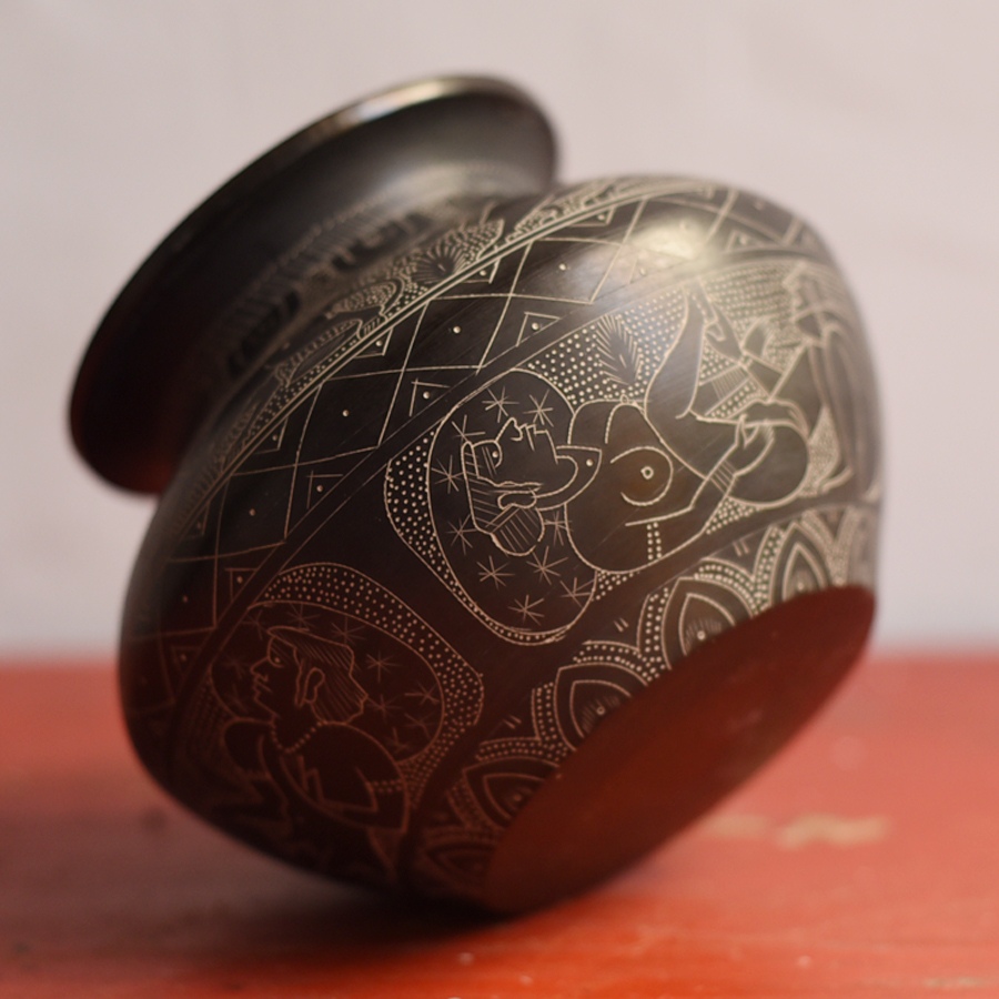 Shop Khajuraho Carving on Brass Lota