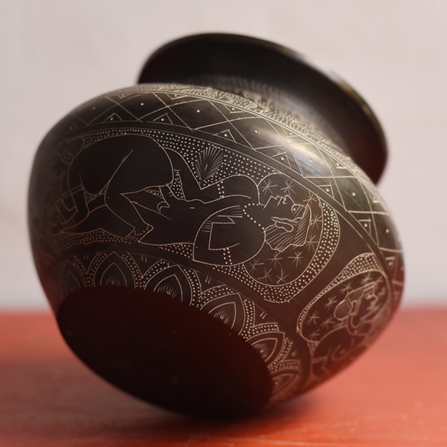 Shop Khajuraho Carving on Brass Lota