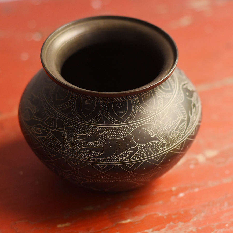 Shop Khajuraho Carving on Brass Lota
