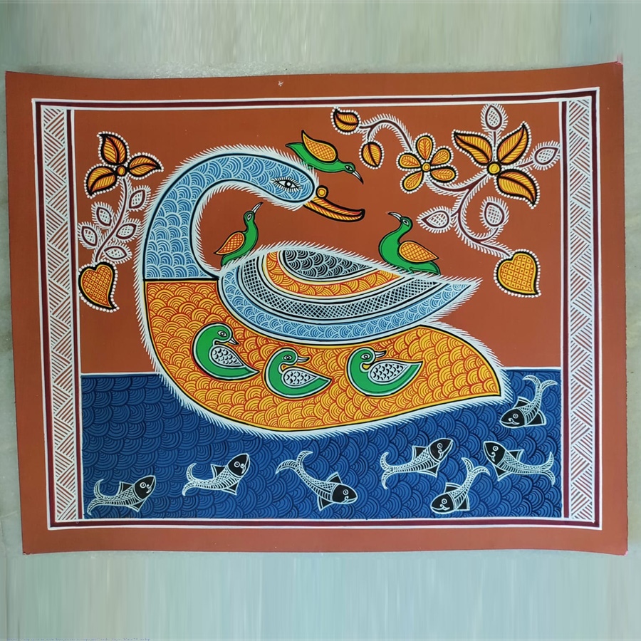 shop Mandana Art - Paintings  Peahen  ( 11 x 14 inch)