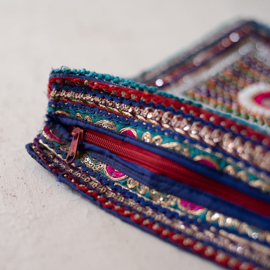 Rabari Embroidery - Bead Pouch