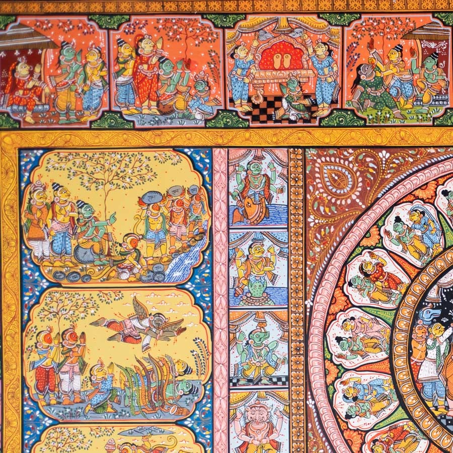 shop Traditional patachitra painting - Sita & Ram Story