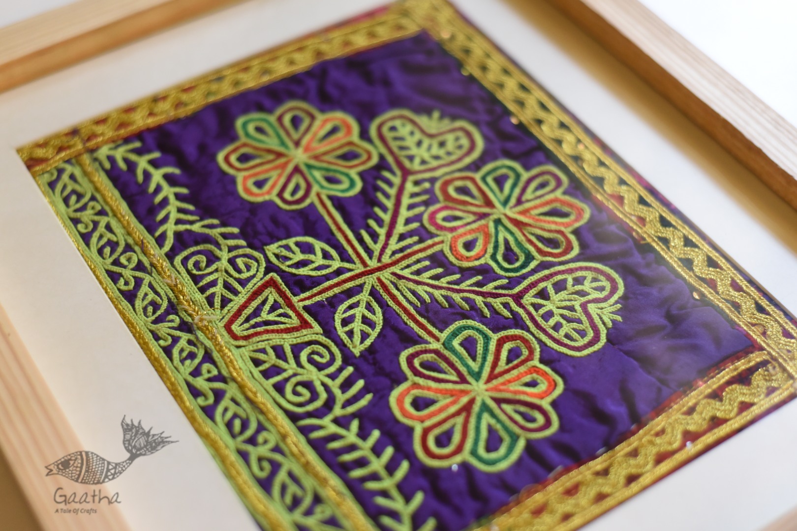 buy Embroidery Art Piece Framed