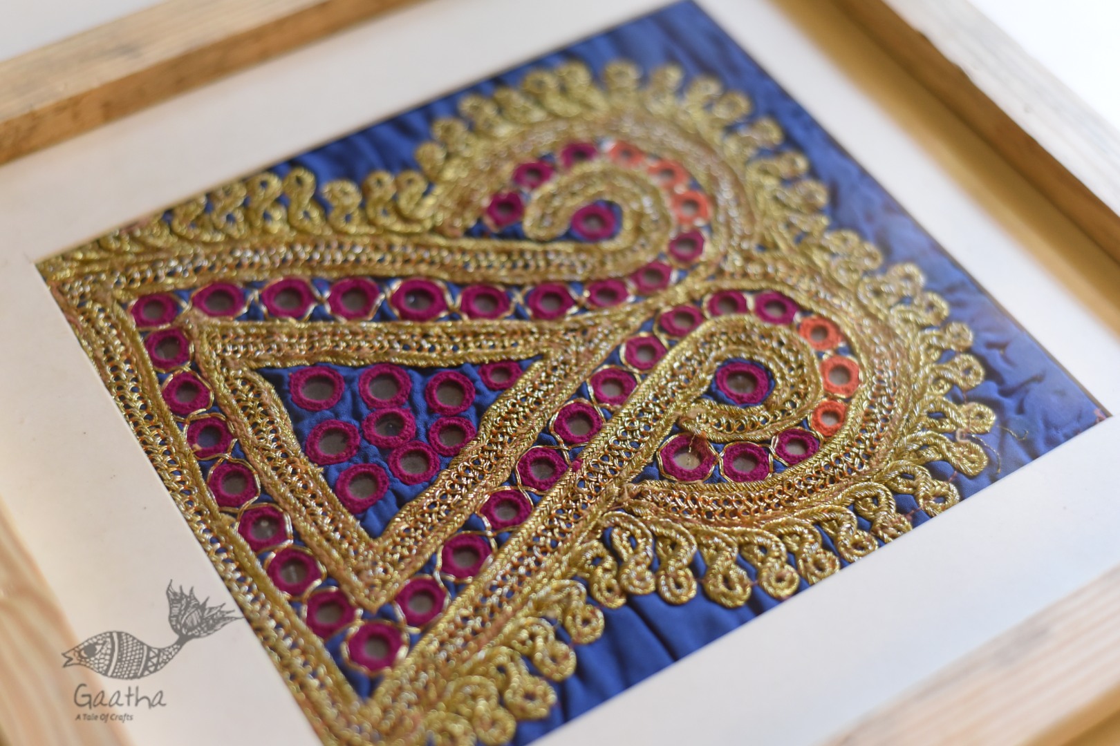 buy Framed Embroidered Antique Piece