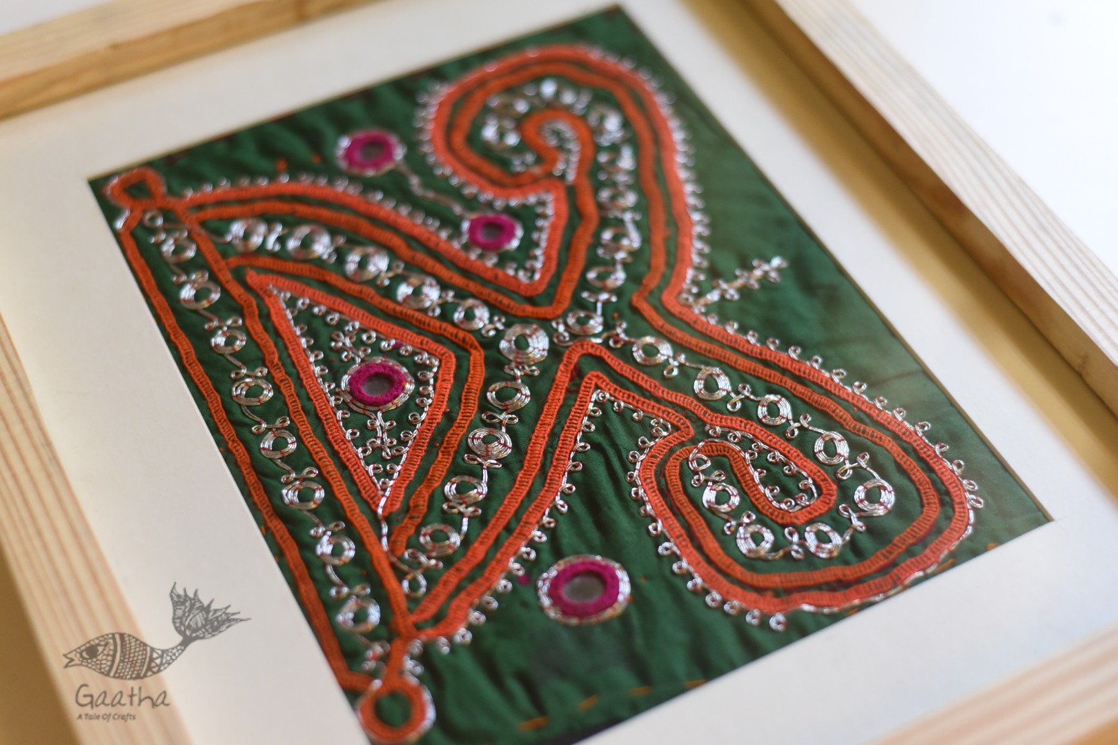 buy Framed Embroidered Antique Piece