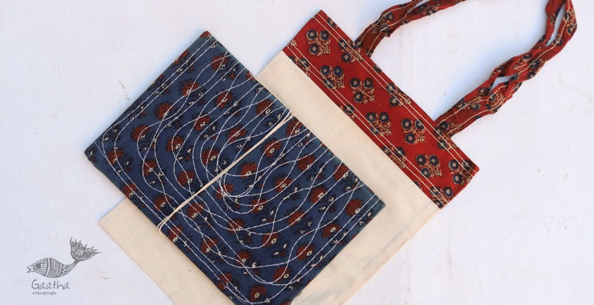 Getting carried away ~ Handmade Cotton Bag + Pothi Folder ~ 8