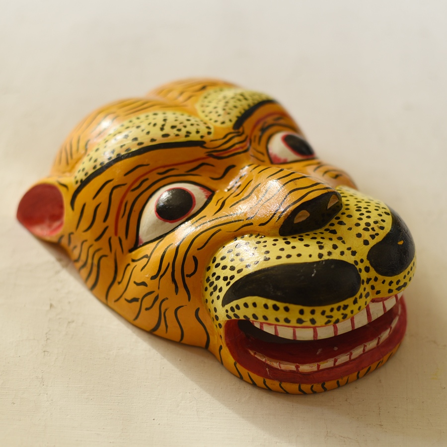 shop handmade wooden tiger mask 