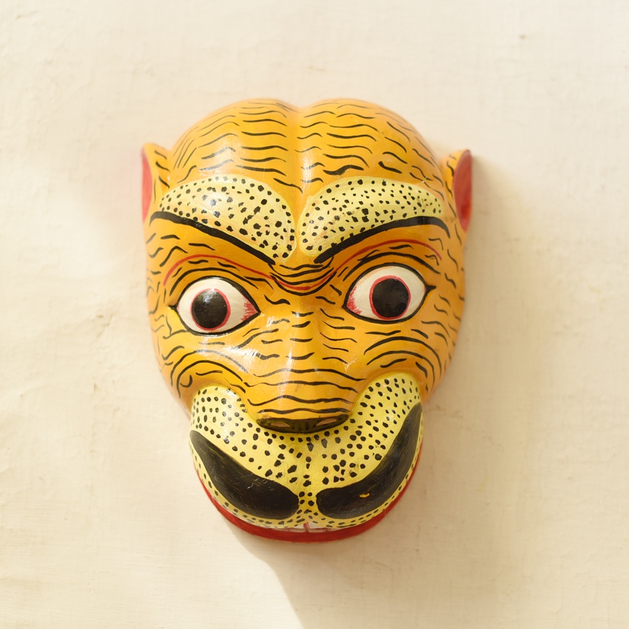 shop handmade wooden tiger mask 