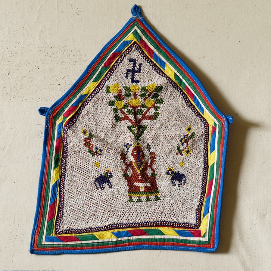 Old Wall Hanging Bead Work 