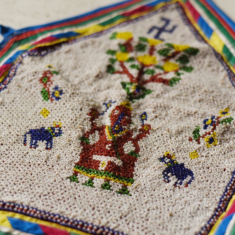 Old Wall Hanging Bead Work 