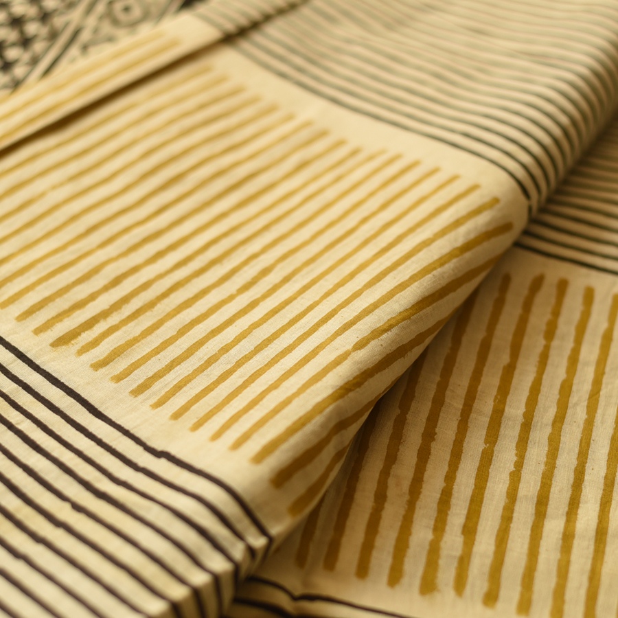 shop Bagru Block Printed Cotton Saree