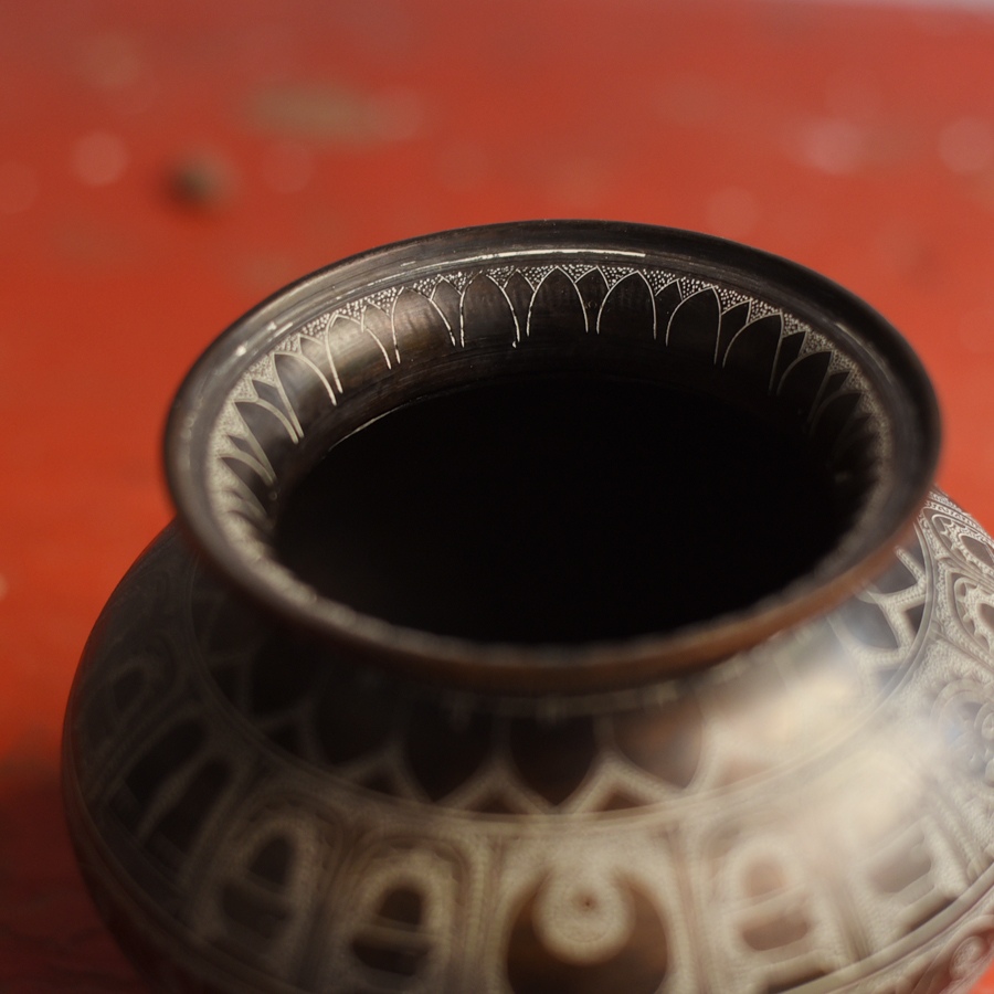 Hand-Carved Brass Lota