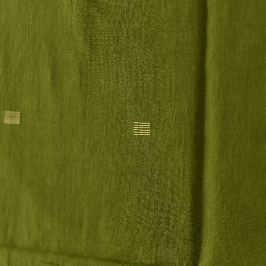 shop Handloom Soft Cotton Jamdani Stole - Green