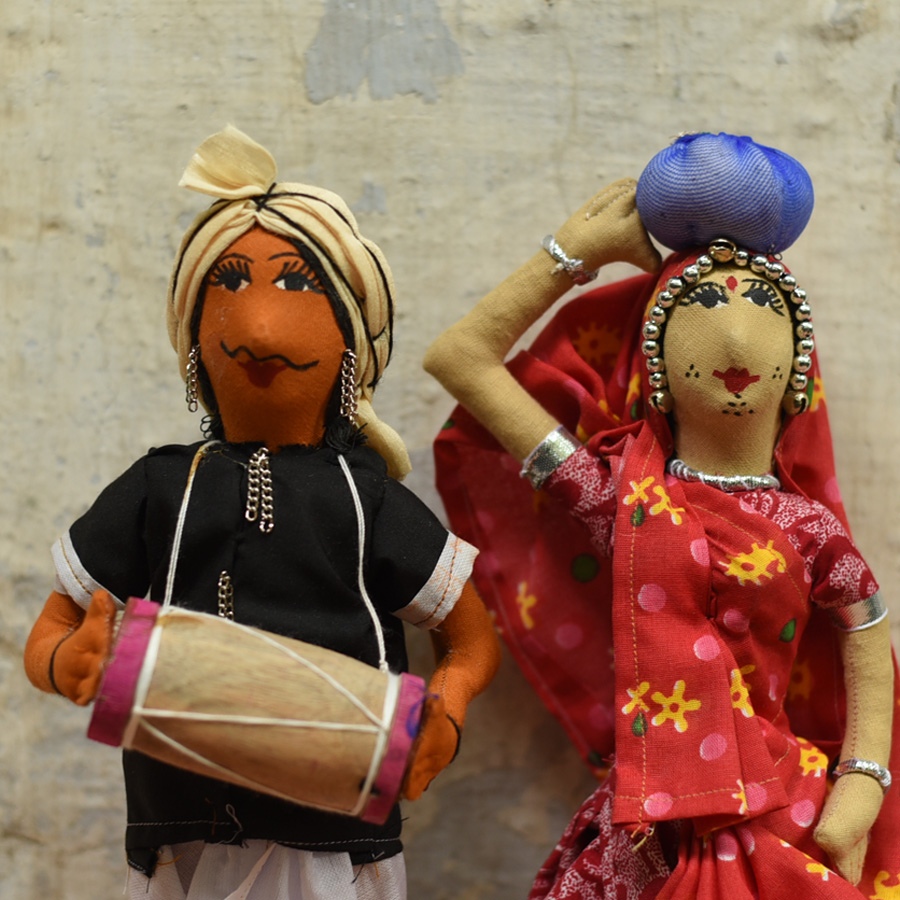 Buy Jhabua Handmade Fabric Doll (Bhil) - K