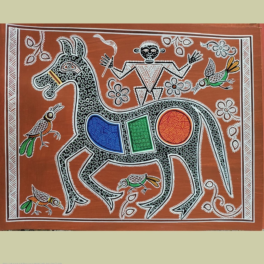 shop Mandana Art -  Painting - Horse ( 11 x 14 inch)