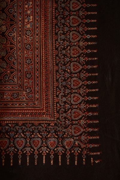 Ajrakh Print Single Bedsheet