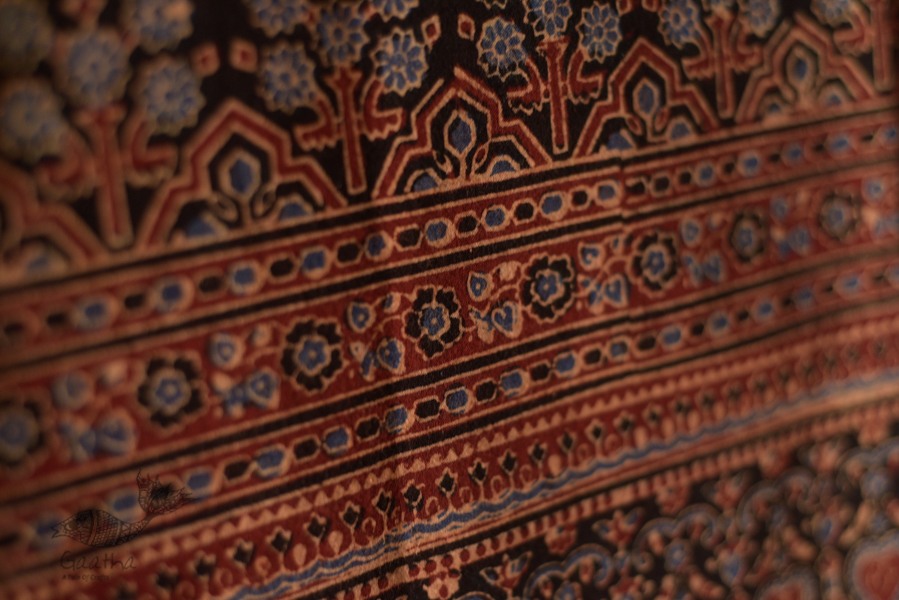 Ajrakh Print Single Bedsheet