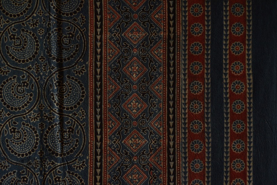 Ajrakh Print Single Bedsheet