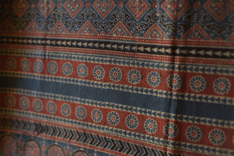 Ajrakh Print Single Bedsheet