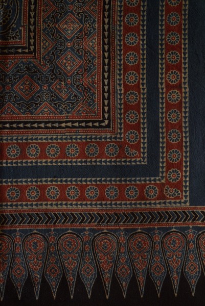 Ajrakh Print Single Bedsheet