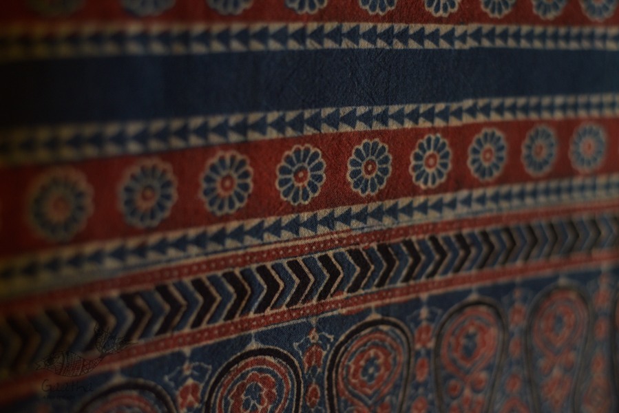 Ajrakh Print Single Bedsheet