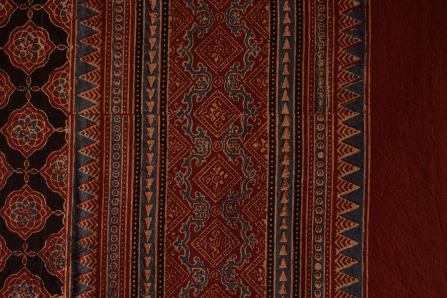 Ajrakh Print Single Bedsheet