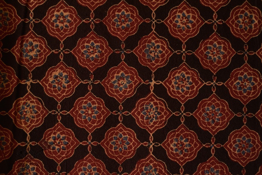 Ajrakh Print Single Bedsheet
