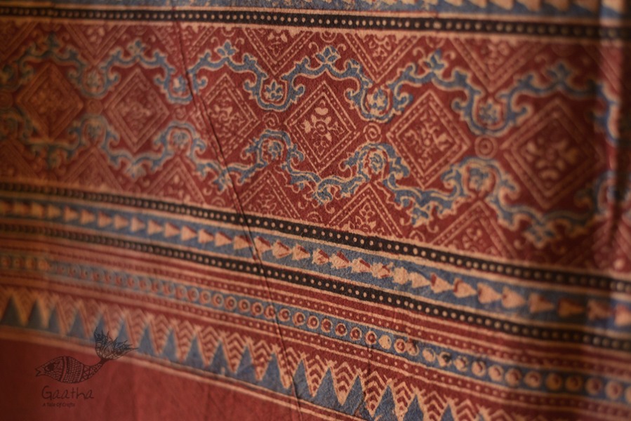 Ajrakh Print Single Bedsheet