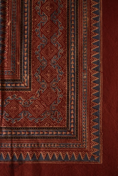 Ajrakh Print Single Bedsheet