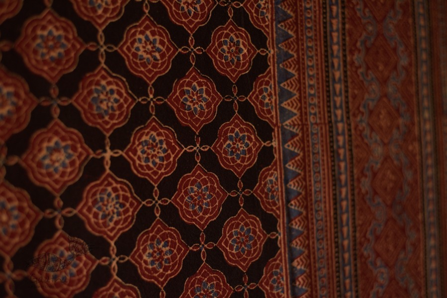 Ajrakh Print Single Bedsheet