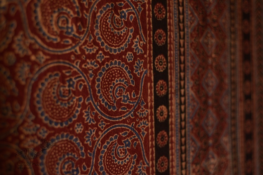 Ajrakh Print Single Bedsheet