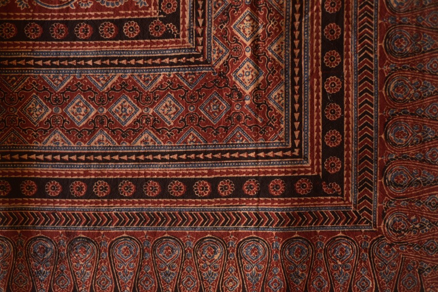 Ajrakh Print Single Bedsheet