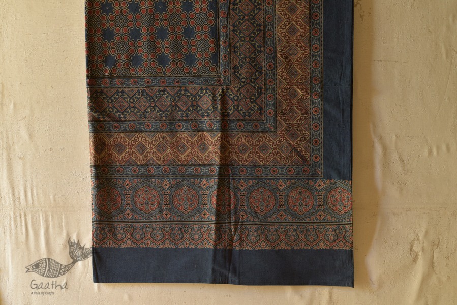 Ajrakh Print Single Bedsheet