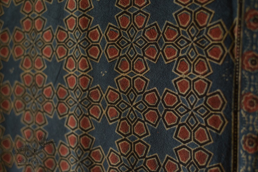 Ajrakh Print Single Bedsheet