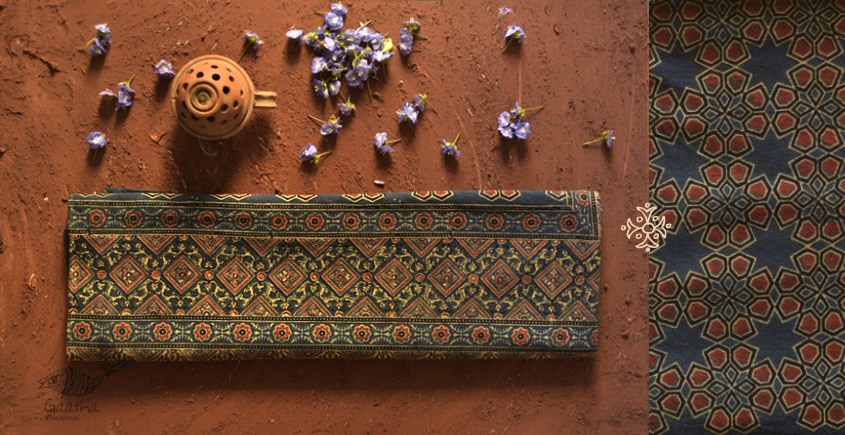 Ajrakh Print Single Bedsheet