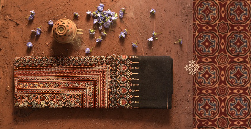 Ajrakh Print Single Bedsheet