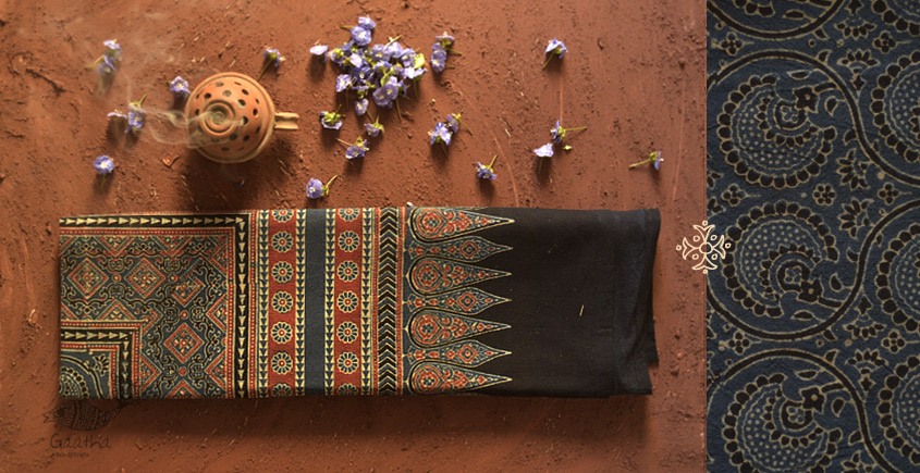 Ajrakh Print Single Bedsheet