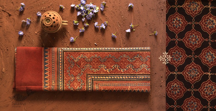 Ajrakh Print Single Bedsheet