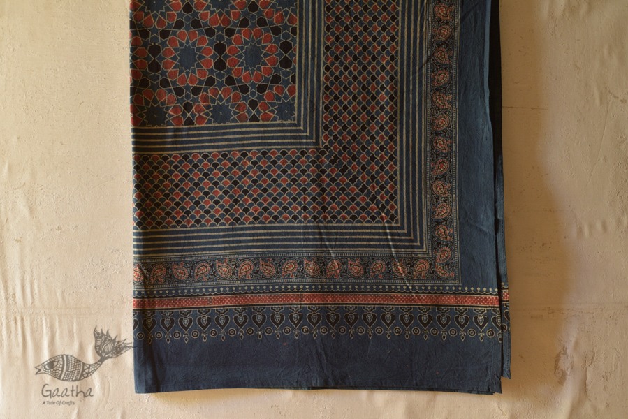 Ajrakh Print Single Bedsheet