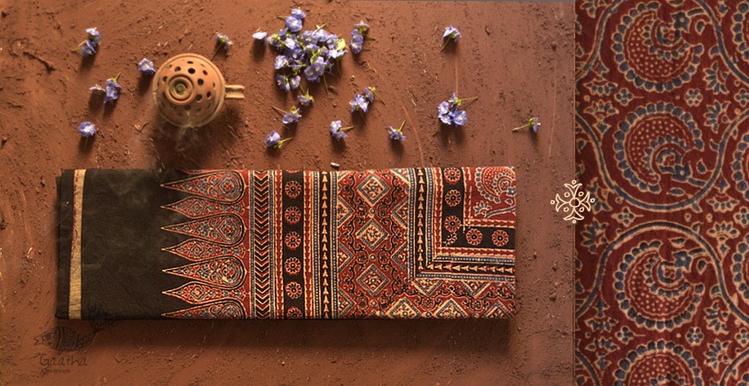 Ajrakh Print Single Bedsheet