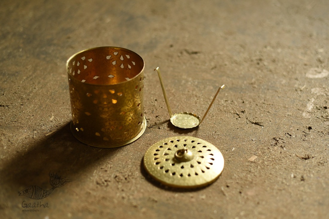 handmade brass candle stand